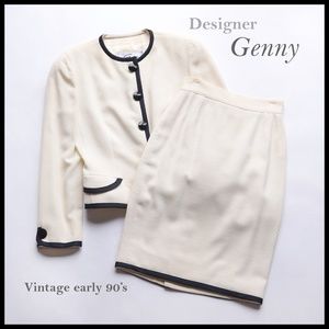 Genny Brand Suit (now owned by Versace) jacket & skirt